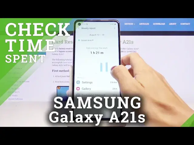 'Video thumbnail for How to Check Total Screen Timeout in SAMSUNG Galaxy A21s – Check Screen Time'