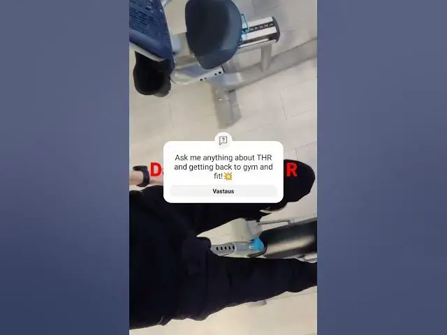 Video thumbnail for Day 18 after THR indoor bike #THR #hipreplacementrecovery #hiprehab #gym #endurance #running