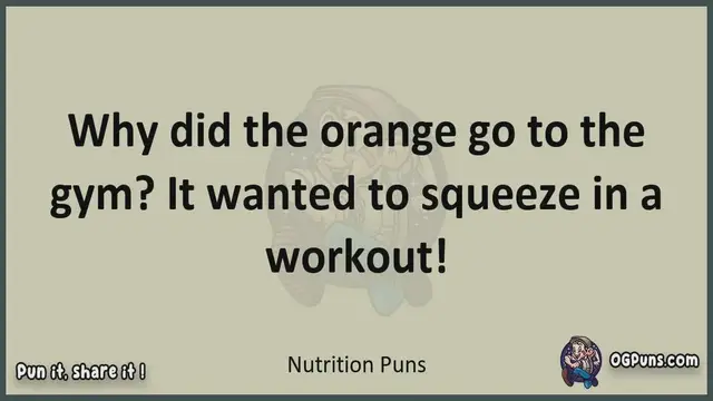 Video thumbnail for Nutrition - Jokes, Puns, Wordplays, and Laughter