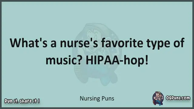 Video thumbnail for Nursing - Jokes, Puns, Wordplays, and Laughter