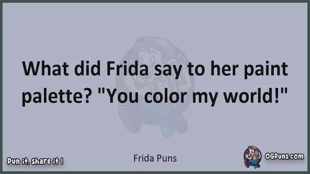 Video thumbnail for Frida - Jokes, Puns, Wordplays, and Laughter