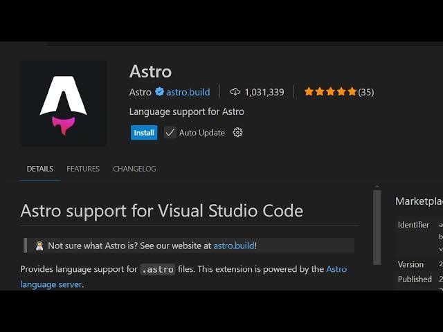 Video thumbnail for ⚡Official Astro VSCode Extension is INSANE! Syntax Highlighting & Autocomplete in Seconds
