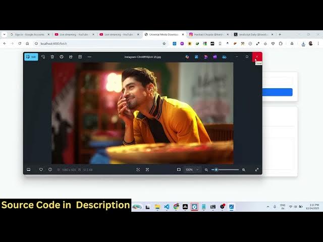 Video thumbnail for Instagram & Twitter Profile Posts Downloader - Complete Node.js Express Tutorial for Beginners 2026