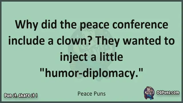 Video thumbnail for Peace - Jokes, Puns, Wordplays, and Laughter