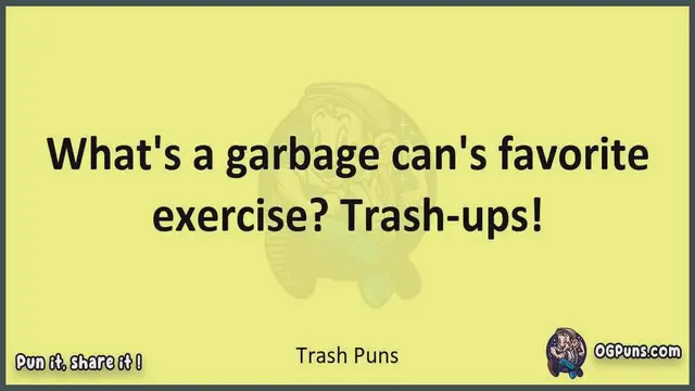 Video thumbnail for Trash - Jokes, Puns, Wordplays, and Laughter