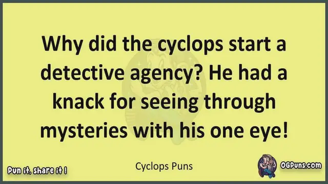 Video thumbnail for Cyclops - Jokes, Puns, Wordplays, and Laughter