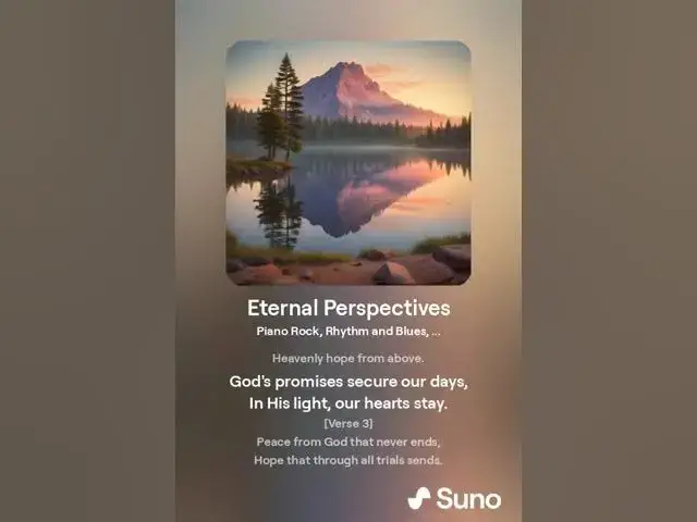 Video thumbnail for Eternal Perspectives: Christian song inspired by Psalm 49:15
