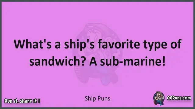 Video thumbnail for Ship - Jokes, Puns, Wordplays, and Laughter