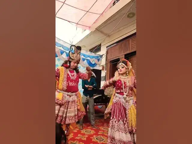 Video thumbnail for राधा कृष्ण की मस्त जोड़ी,पहली बार यू ट्यूब पे #trending #happy_lokgeet #viral #डांस #शोर्ट्स