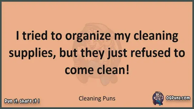 Video thumbnail for Cleaning - Jokes, Puns, Wordplays, and Laughter