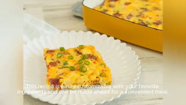 Video thumbnail for egg bake recipe