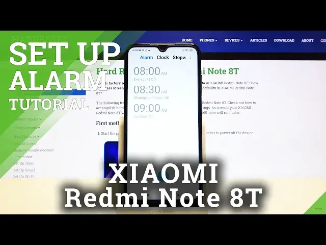 'Video thumbnail for How to Add Clock Alarm in Xiaomi Redmi Note 8T - Set Up Alarm Clock Settings'
