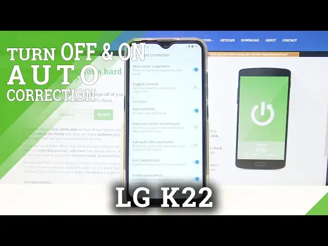Video thumbnail for How to Use Auto Correction on LG K22 – Turn On Auto Correction