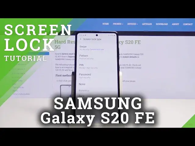 'Video thumbnail for How to Manage Lock Screen Method on SAMSUNG Galaxy S20 FE 5G - Set Up Password & Passcode'