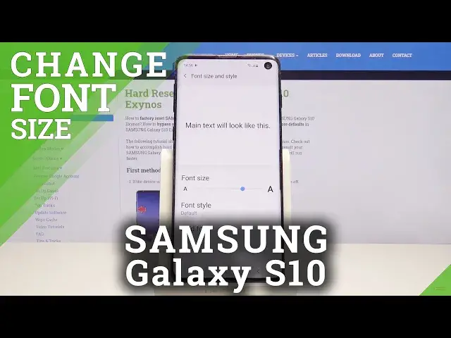 'Video thumbnail for How to Change Font Size in SAMSUNG Galaxy S10 - Update Font Size'