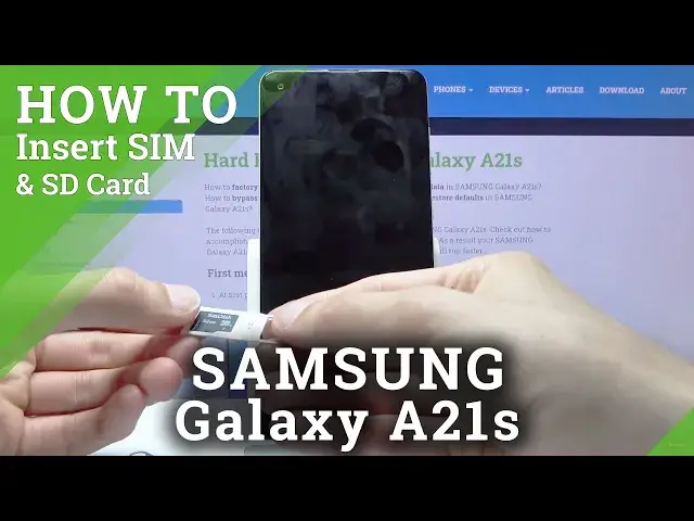 Video thumbnail for How to Insert Nano SIM & SD Cards in Samsung Galaxy A21s – Extend Memory & Connect with Network
