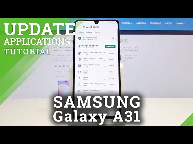 'Video thumbnail for How to Update Apps in SAMSUNG Galaxy A31 – Download Latest App Version'