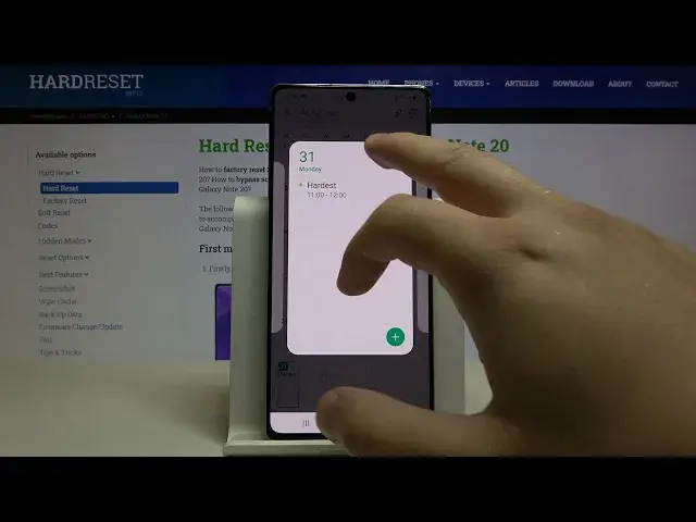 'Video thumbnail for How to Add Event to Calendar in SAMSUNG Galaxy Note 20 – Set Up Reminder'