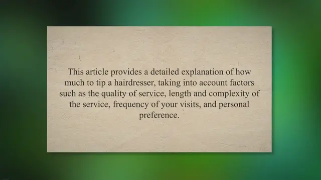 'Video thumbnail for How Much To Tip Hairdresser On $200? (March 2023)'