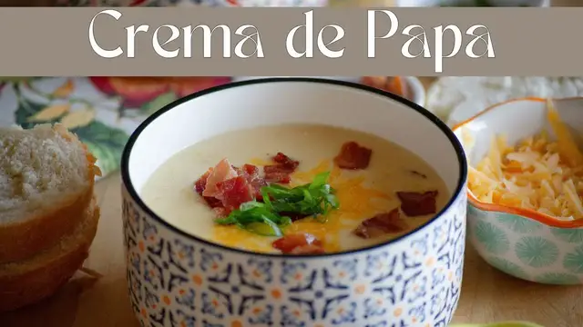 Video thumbnail for CREMA DE PAPA | Cómo Hacer Una Crema o Sopa de Papa
