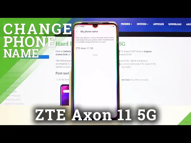 'Video thumbnail for How to Change ZTE Axon 11 5G Name – Set Up Username'
