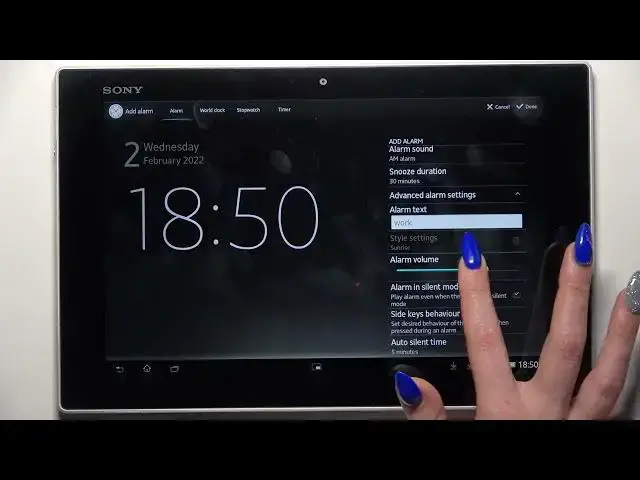 'Video thumbnail for How to Set Up Alarm Clock on Sony Xperia Tablet Z - Manage Alarm Settings'