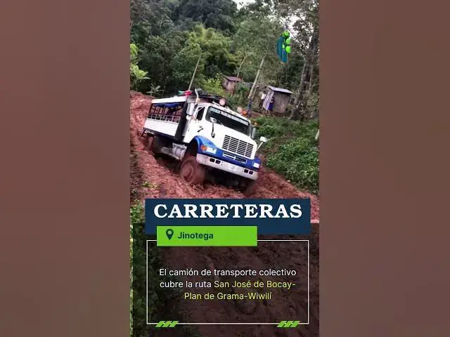 Video thumbnail for Malas condiciones de la carretera San Jose de Bocay Plan de Grama Wiwili en Jinotega