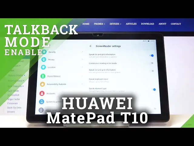 'Video thumbnail for How to Activate TalkBack in HUAWEI MatePad T10 – Turn On / Turn Off TalkBack Mode'