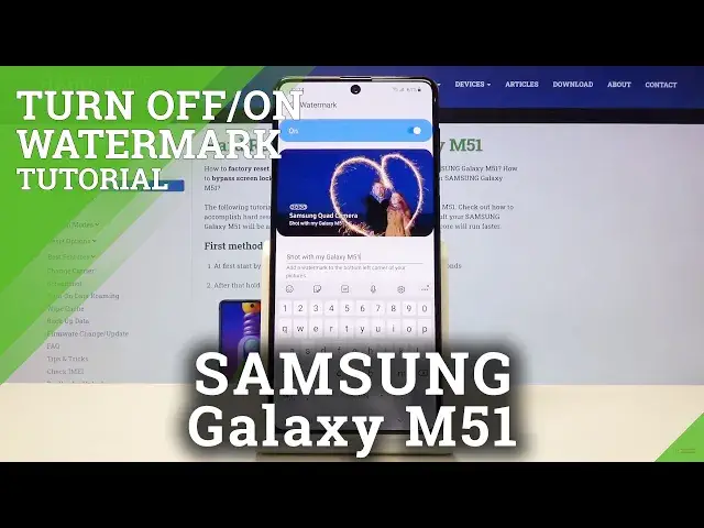Video thumbnail for Camera Watermark in SAMSUNG Galaxy M51 – Customize Watermark