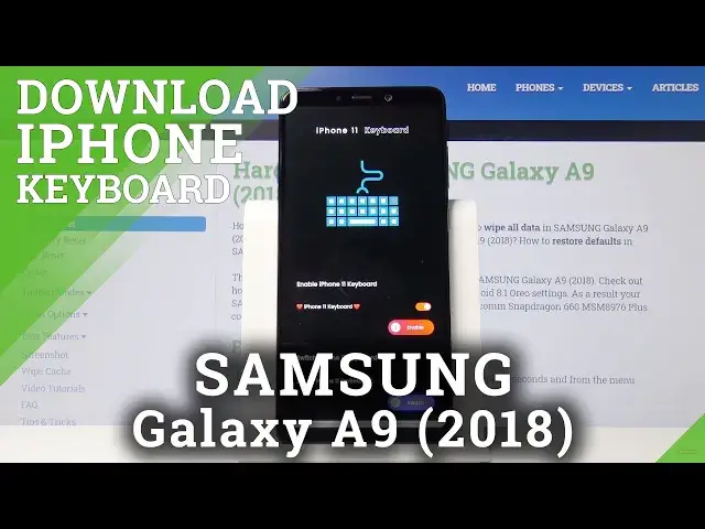 'Video thumbnail for How to Install Emoji Keyboard on SAMSUNG Galaxy A9 (2018) – Keyboard Settings'