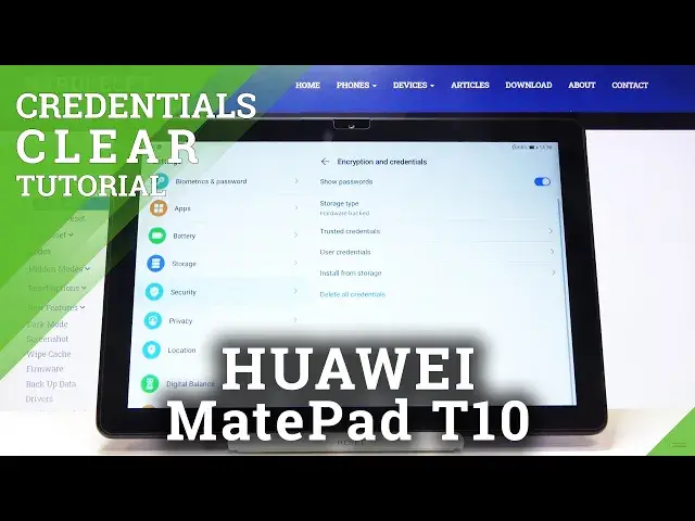 'Video thumbnail for How to Clear Credentials in HUAWEI MatePad T10 – Remove All Licenses'
