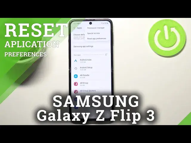 'Video thumbnail for How to Reset App Preferences in SAMSUNG Galaxy Z Flip 3 5G - Manage Apps Preferences'