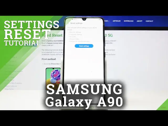 'Video thumbnail for How to Reset All Settings in SAMSUNG Galaxy A90 5G – Restore Default Configuration'