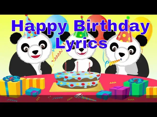 'Video thumbnail for Happy Birthday with Lyrics 2021'