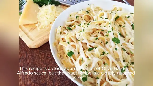 Video thumbnail for olive garden alfredo sauce recipe