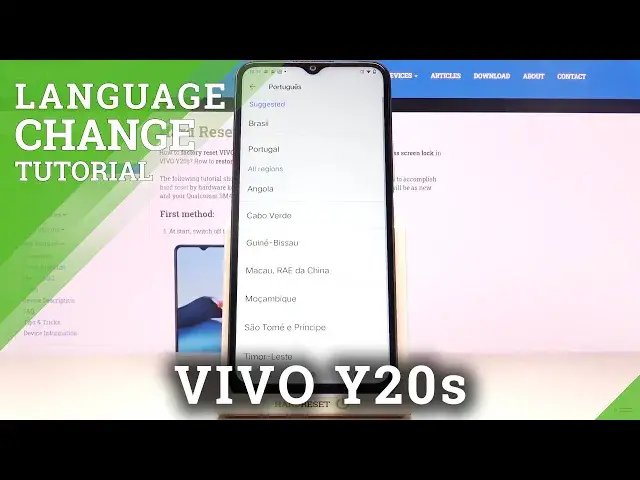 'Video thumbnail for How to Change Language on VIVO Y20s – Language List'