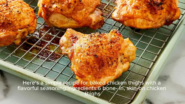 Video thumbnail for Baked chicken thighs recipe