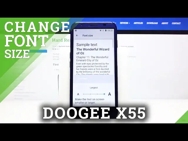 'Video thumbnail for How to Change Font Size in DOOGEE X55 – Font Settings'
