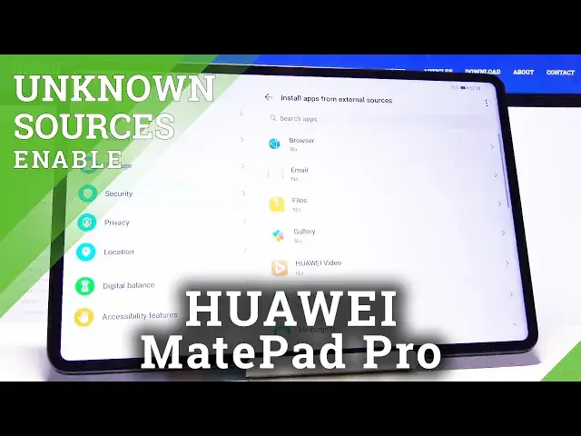'Video thumbnail for How to Allow Unknown Sources in HUAWEI MatePad Pro – Allow Downloading'