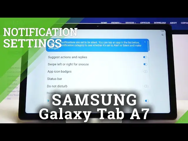 'Video thumbnail for Personalize Notification Sounds - SAMSUNG Galaxy TAB A7 Notification Settings'