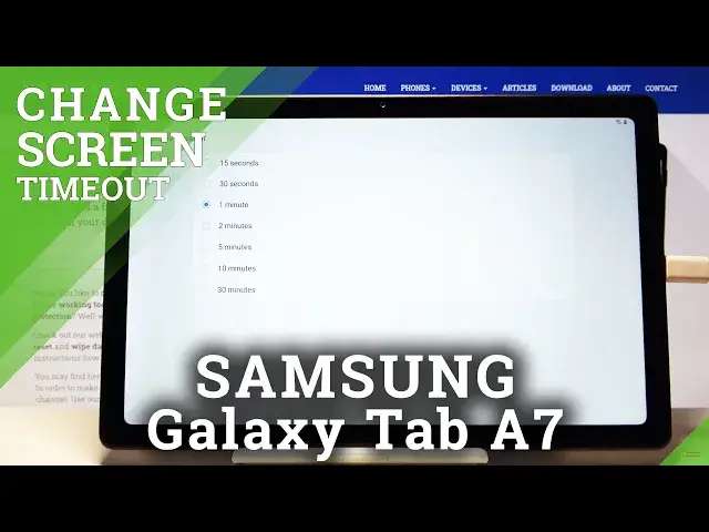 'Video thumbnail for How to Change Screen Timeout in SAMSUNG Galaxy TAB A7 2020 – Display Settings'