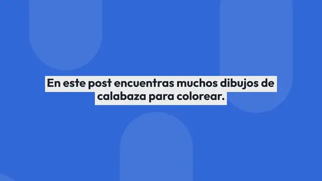 Video thumbnail for Calabaza para colorear