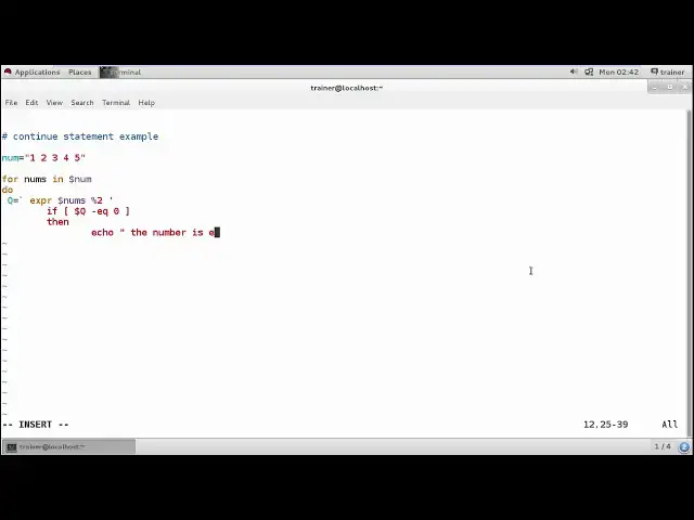 Video thumbnail for Linux - Continuous statement