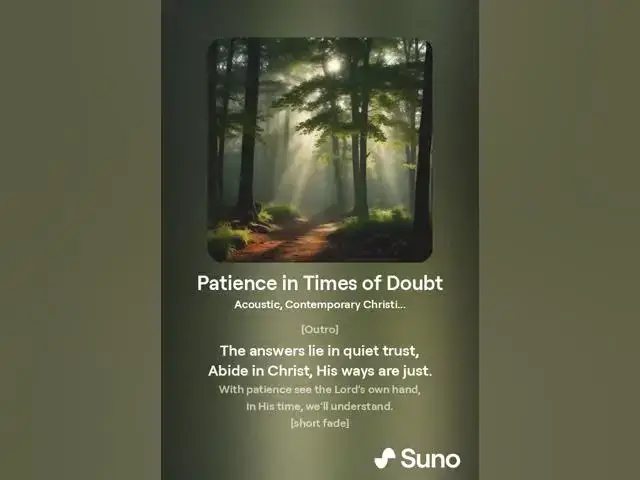 Video thumbnail for Trust The Pace of Grace: A Song of Patience