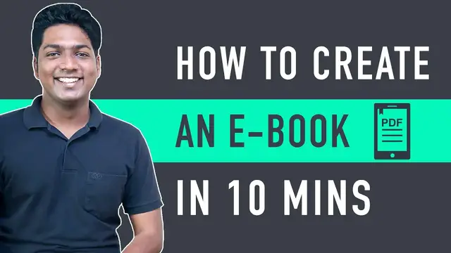 Video thumbnail for How To Create An Ebook for Free