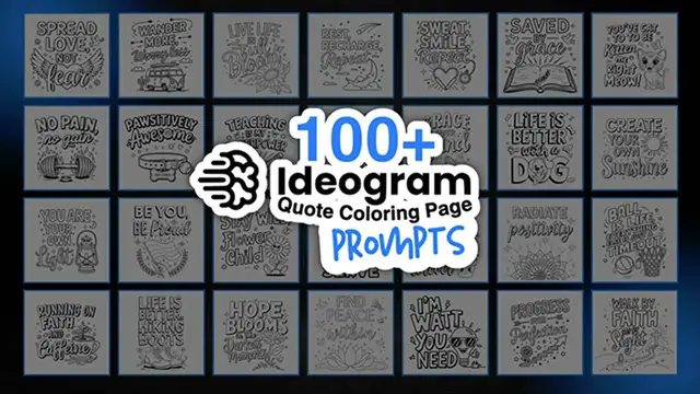 Video thumbnail for 100+ Quote Coloring Page Prompts for Ideogram