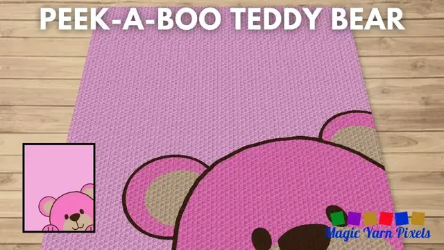 Video thumbnail for FREE GRAPH Peek-A-Boo Teddy Bear C2C & Tapestry Crochet Pattern | Magic Yarn Pixels