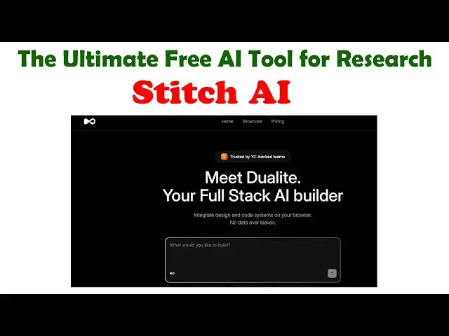 'Video thumbnail for The Ultimate Free AI Tool for Research Dualite AI'