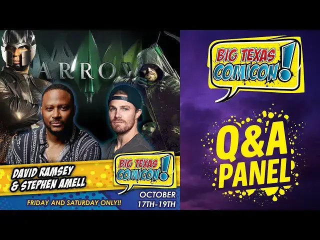 Video thumbnail for Stephen Amell & David Ramsey | Arrow Q&A (Full Panel) | Big Texas Comic Con 2025