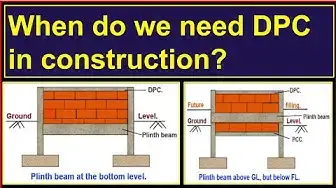 Video thumbnail for When do we need DPC in construction?/Plinth beam or DPC, which one is necessary in the building?
